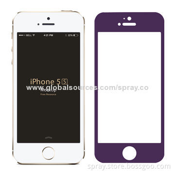 Premium Colorful Ultra-clear Tempered Screen Protectors for iPhone 5/5S/5C, Easy and Quick Install